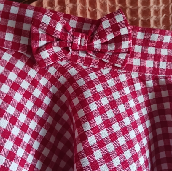 ModCloth / Collectif Checkered Skirt - XXL - Red and White - Picture 3 of 9